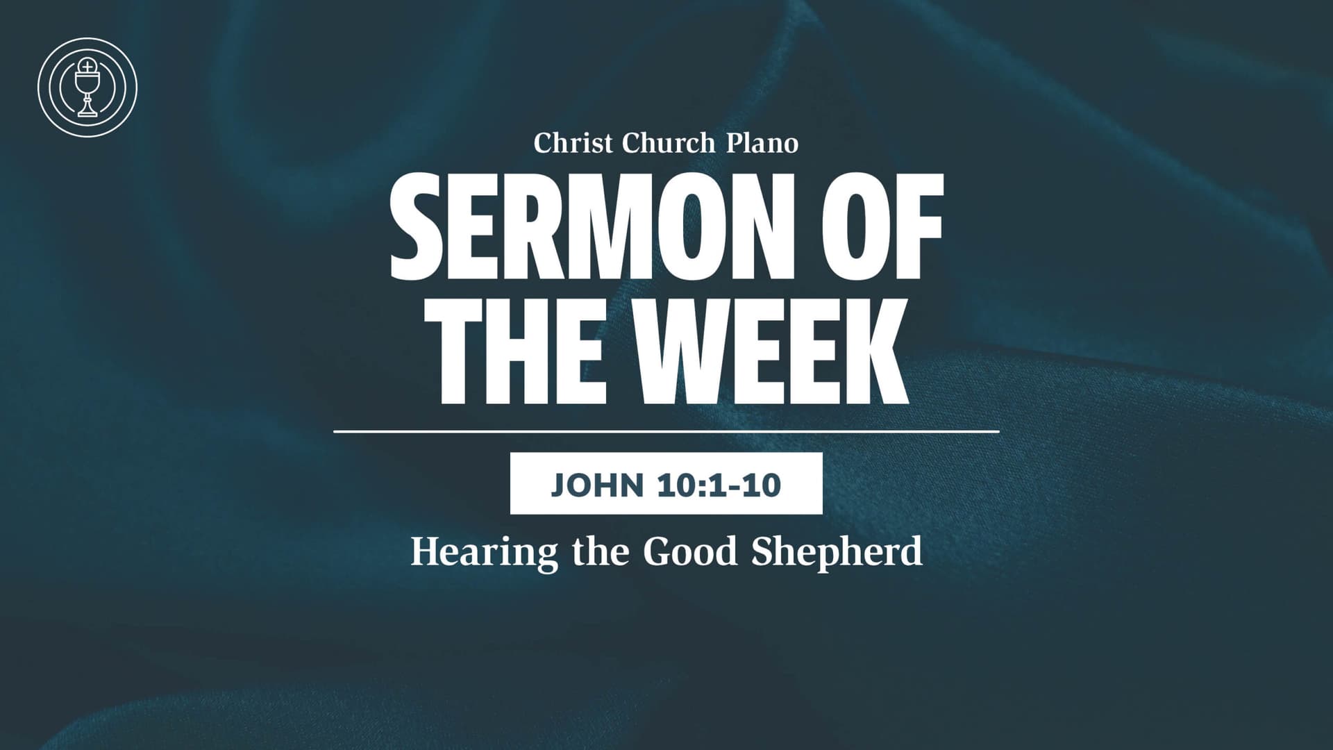 Hearing the Good Shepherd - Christ Church Sermons cover
