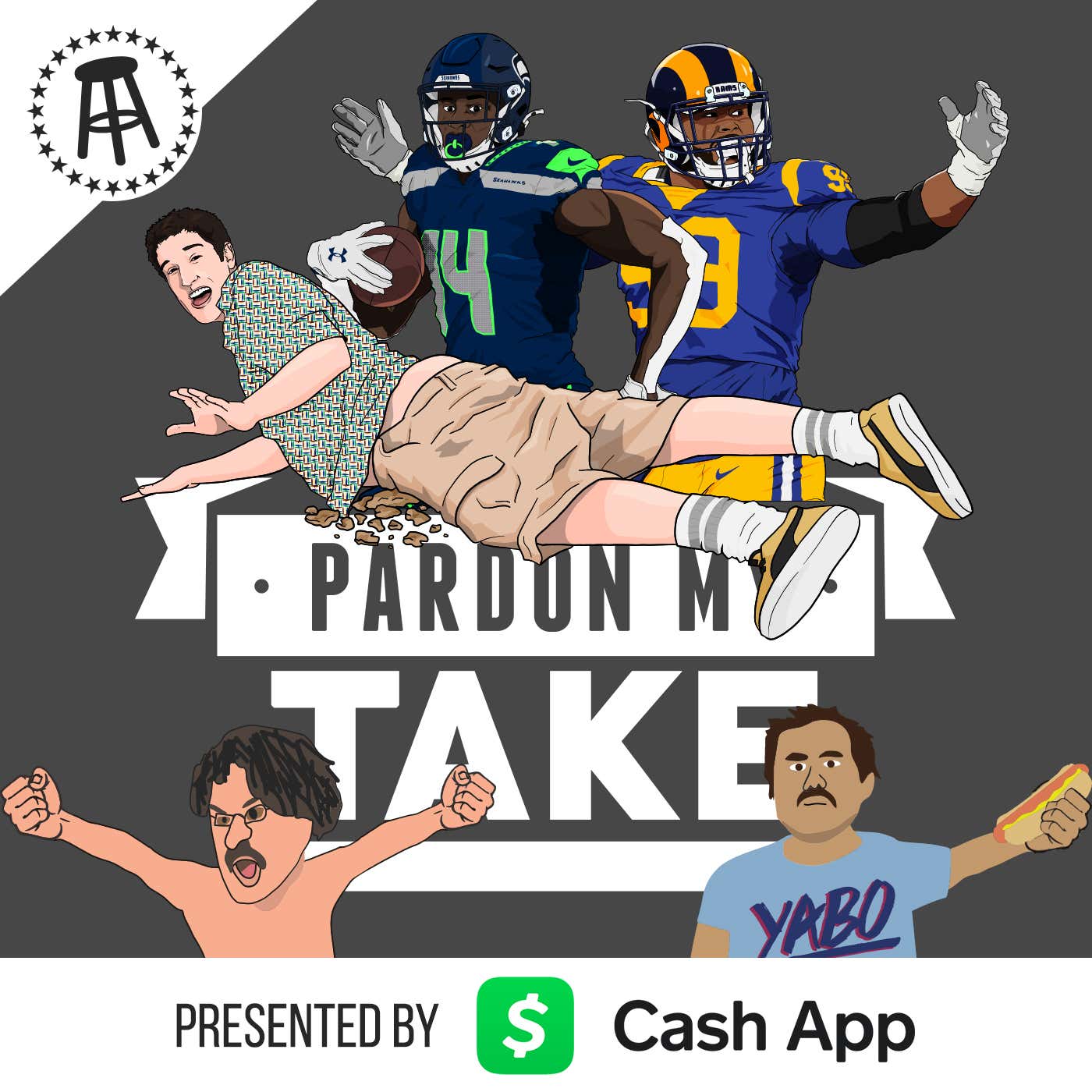 Jason Biggs, DK Metcalf and Aaron Donald, And An Old School Skype Show - Pardon My Take cover