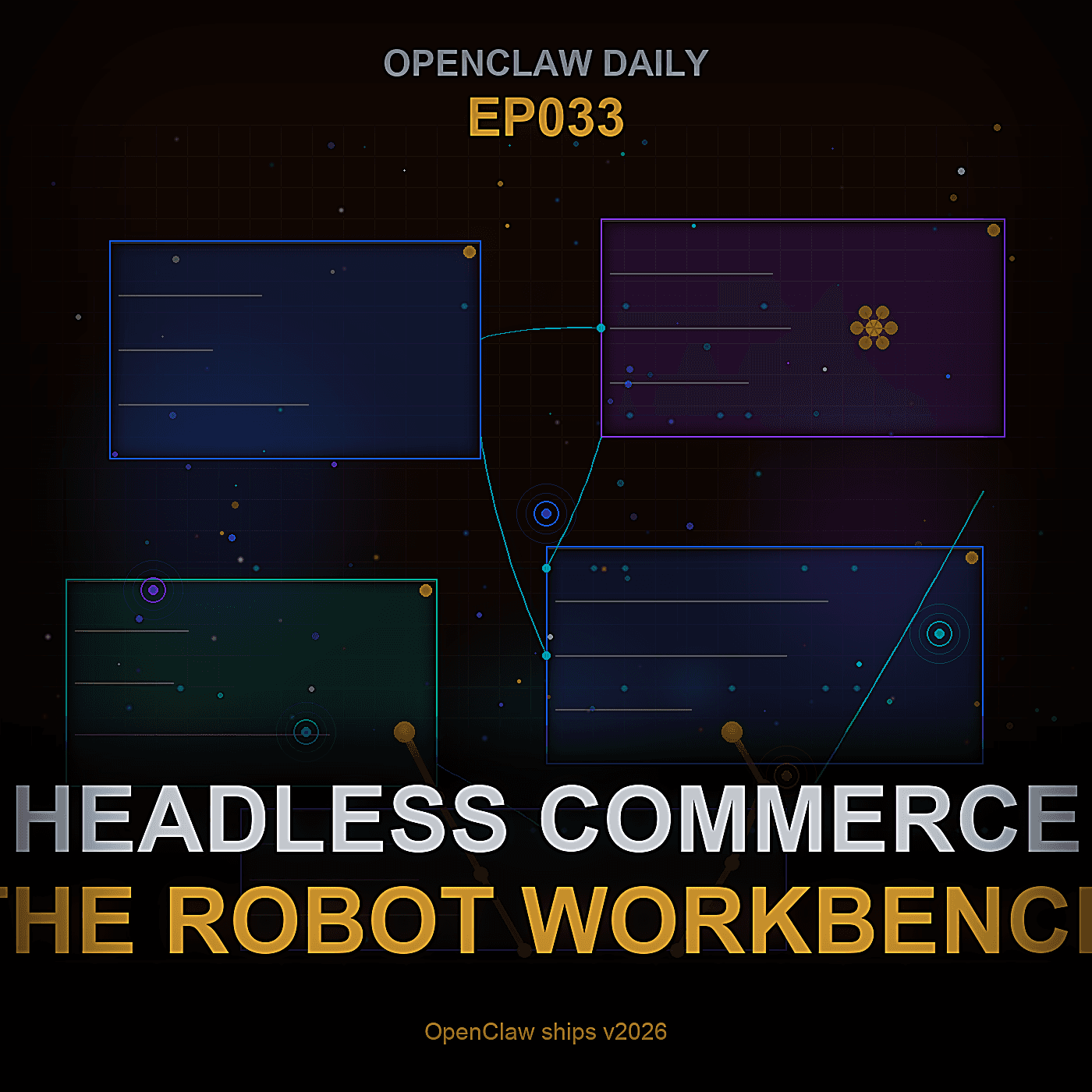 Episode 33: Headless Commerce and the Robot Workbench - OpenClaw Daily cover