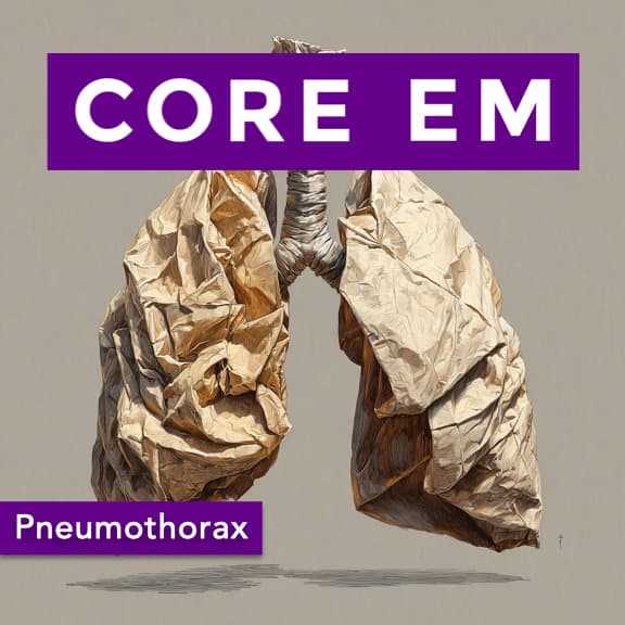 Episode 213: Pneumothorax - Core EM - Emergency Medicine Podcast cover