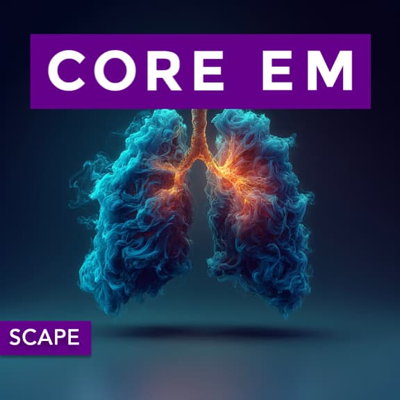 Episode 218: Sympathetic Crashing Acute Pulmonary Edema (SCAPE) - Core EM - Emergency Medicine Podcast cover