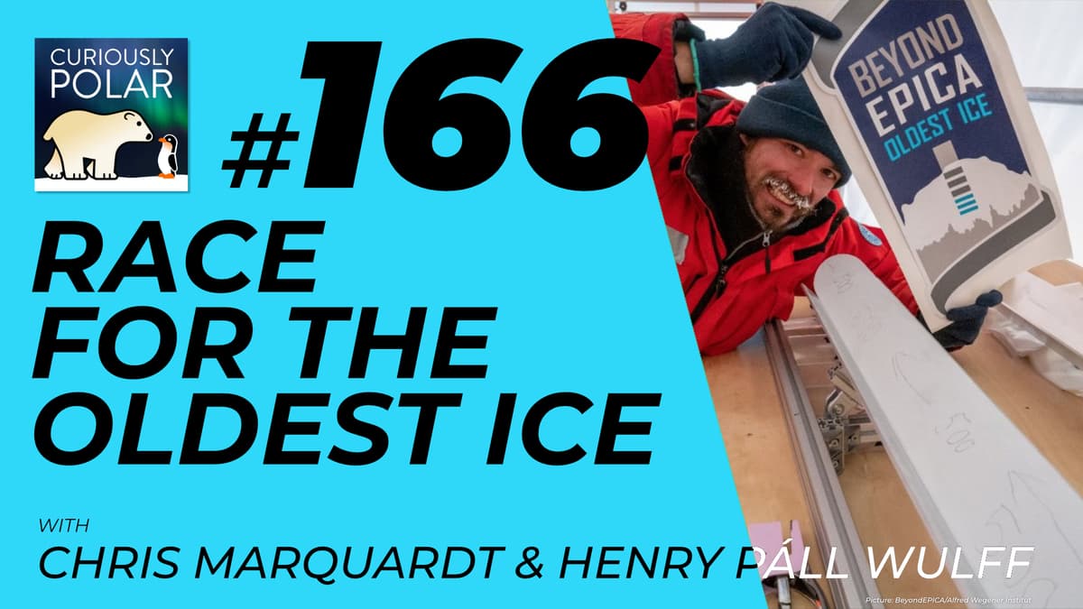 166 Race for the oldest ice - Curiously Polar cover