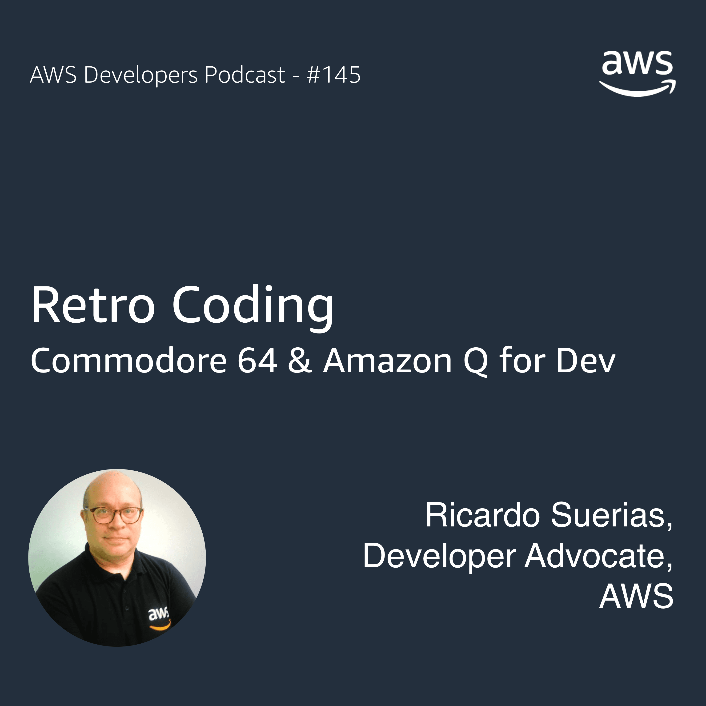 Retro coding - Commodore 64 and Amazon Q for developers - The AWS Developers Podcast cover