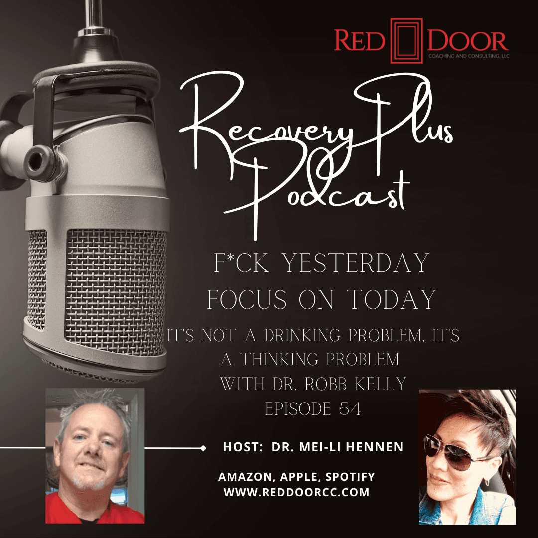 Episode 54: It’s Not A Drinking Problem, It’s A Thinking Problem with Dr. Robb Kelly - Recovery Plus Podcast: F*ck Yesterday, Focus on Today cover