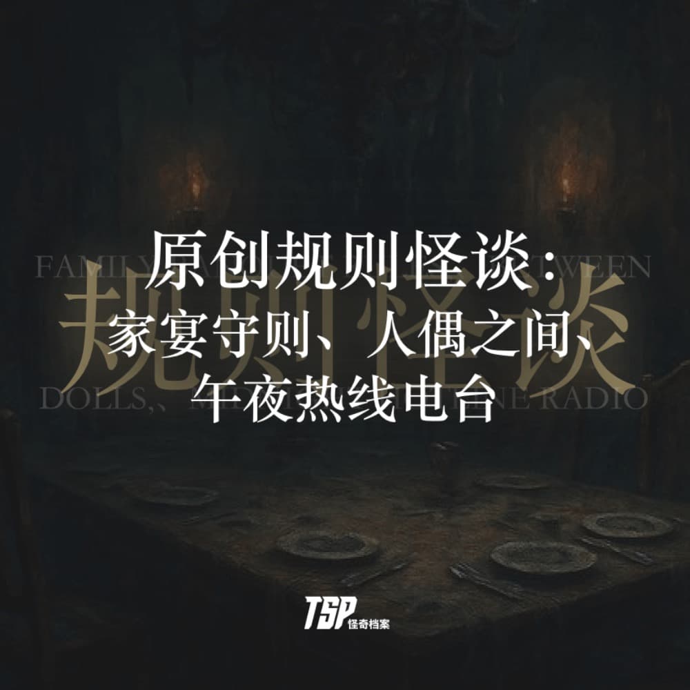 原创规则怪谈：家宴守则、人偶之间、午夜热线电台 - TSP怪奇档案 cover