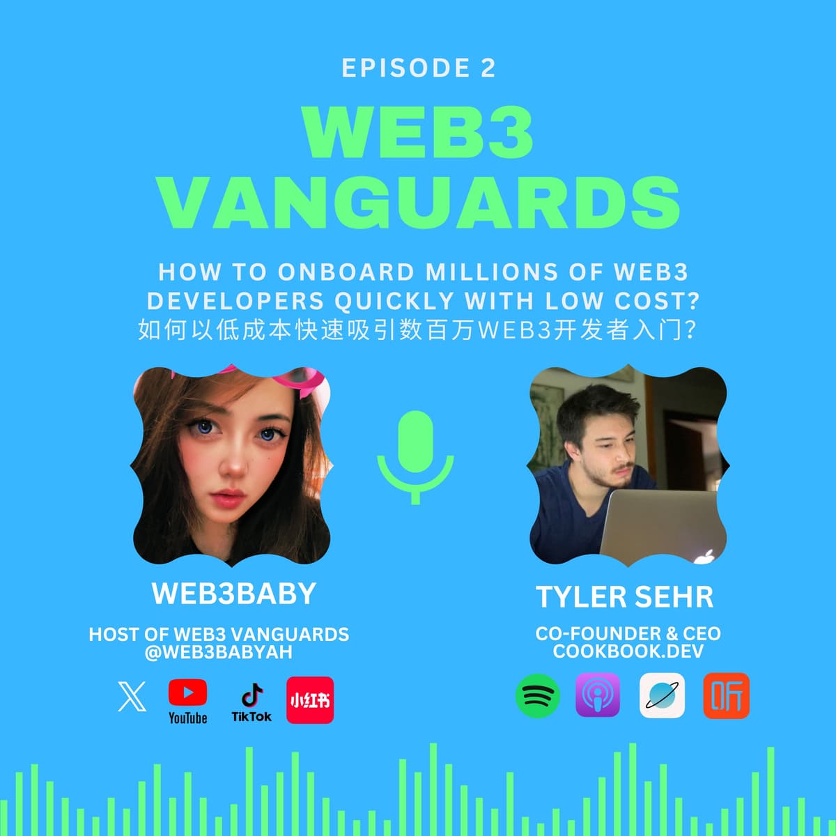How to onboard millions of web3 developers quickly with low cost? |Tyler Sehr - Web3 Vanguards | Web3先锋 cover