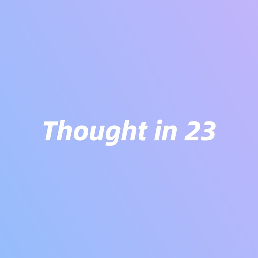 Thought in 23 cover