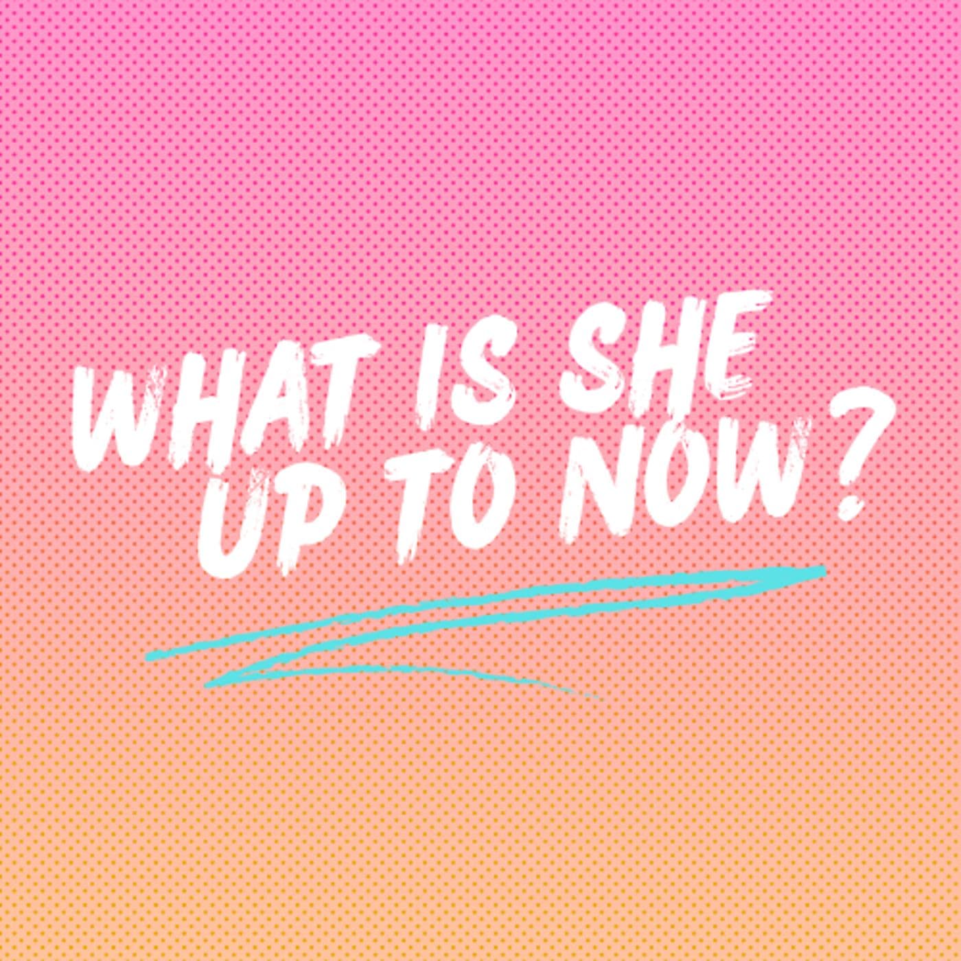 What is she up to now? cover