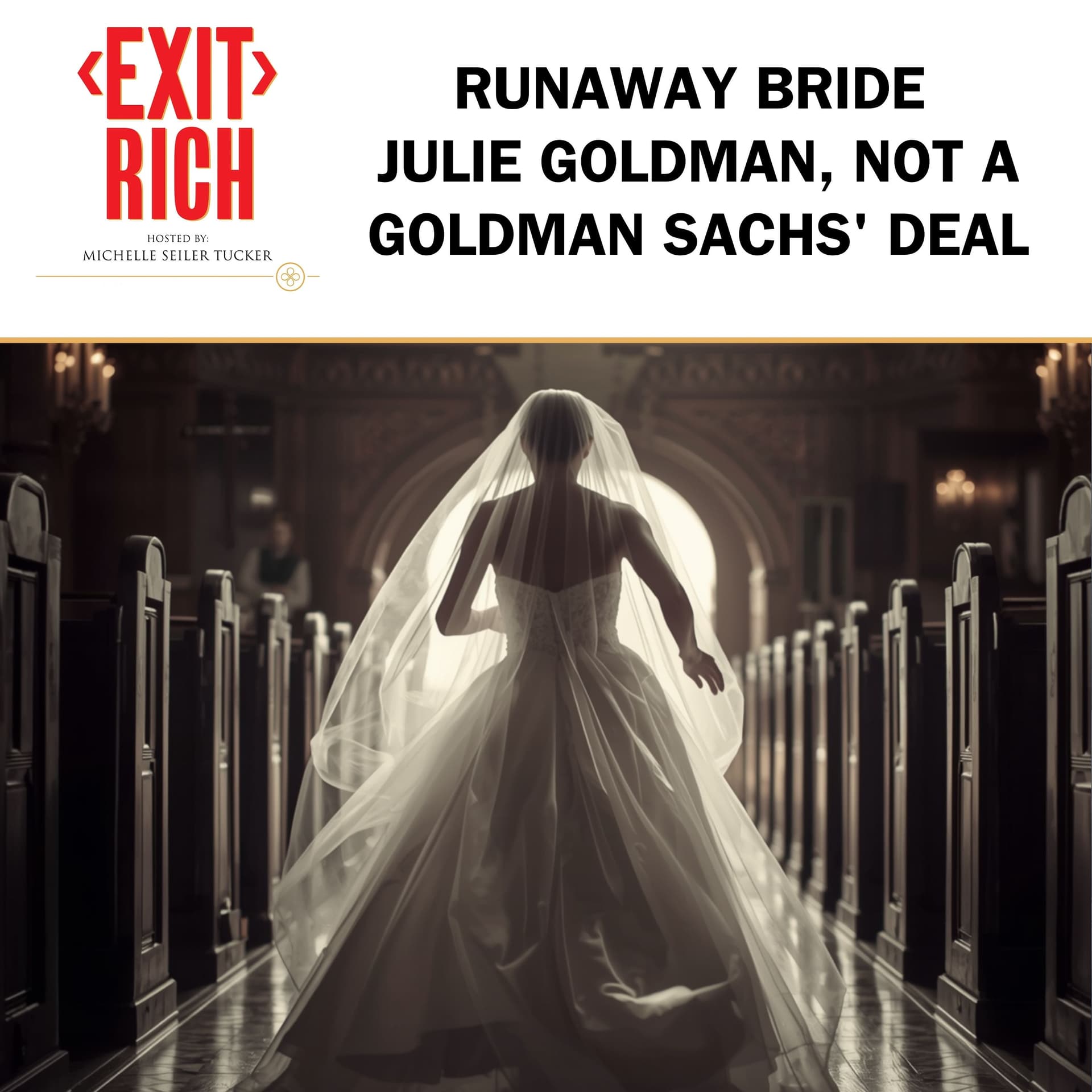 Runaway Bride Julie Goldman, Not A Goldman Sachs' Deal - Exit Rich cover