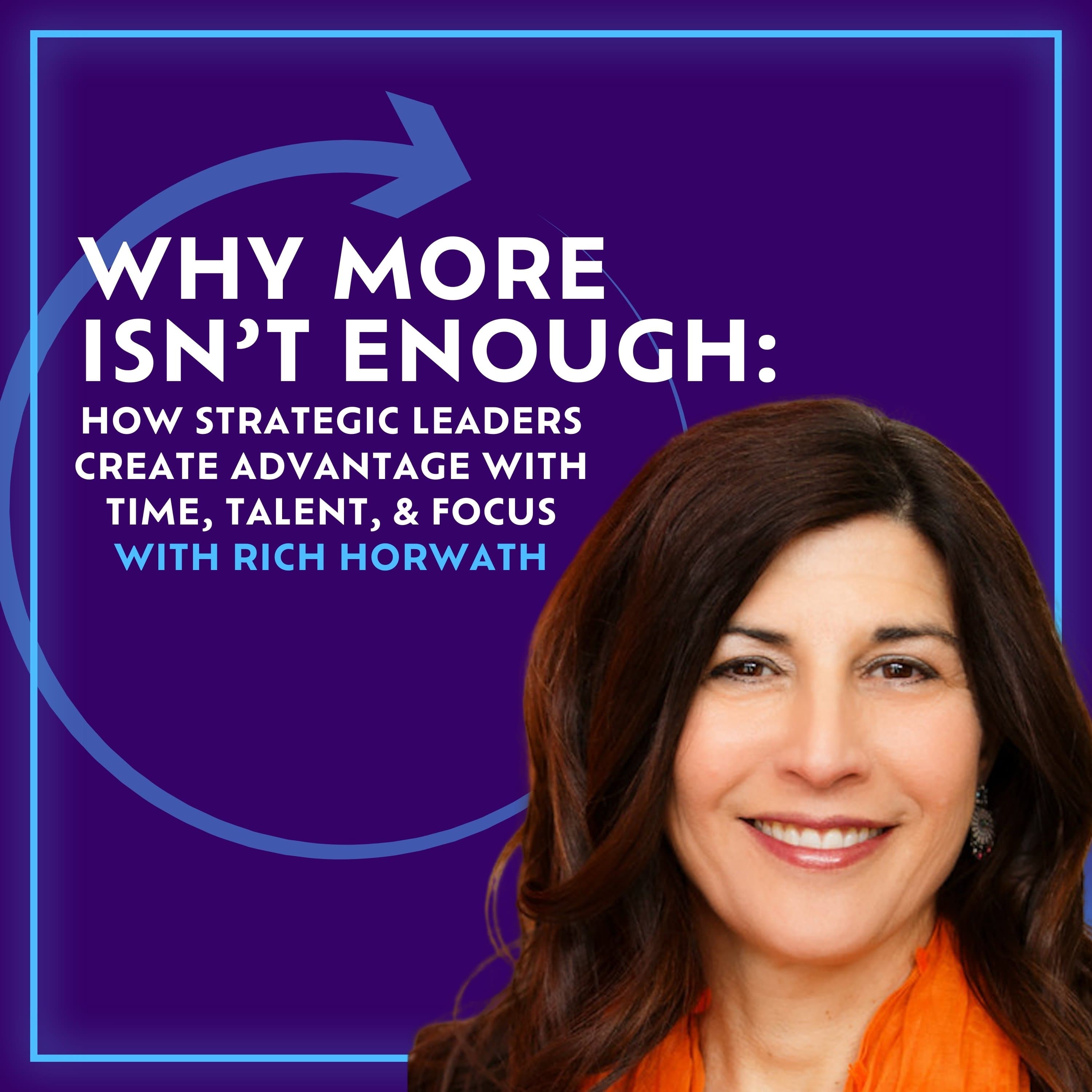 Why More Isn’t Enough: How Strategic Leaders Create Advantage With Time, Talent, & Focus With Rich Horwath - Time to Reset cover