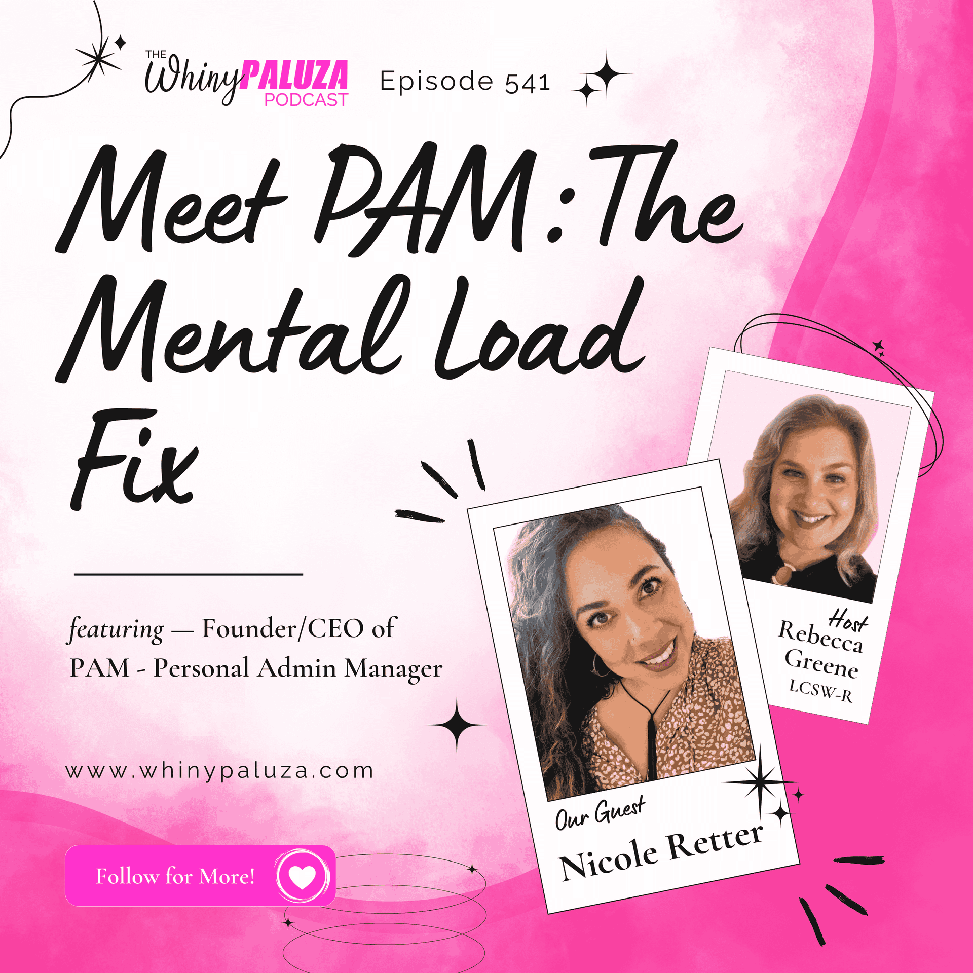 Episode 541: Meet PAM: The Mental Load Fix - The Whinypaluza Podcast cover