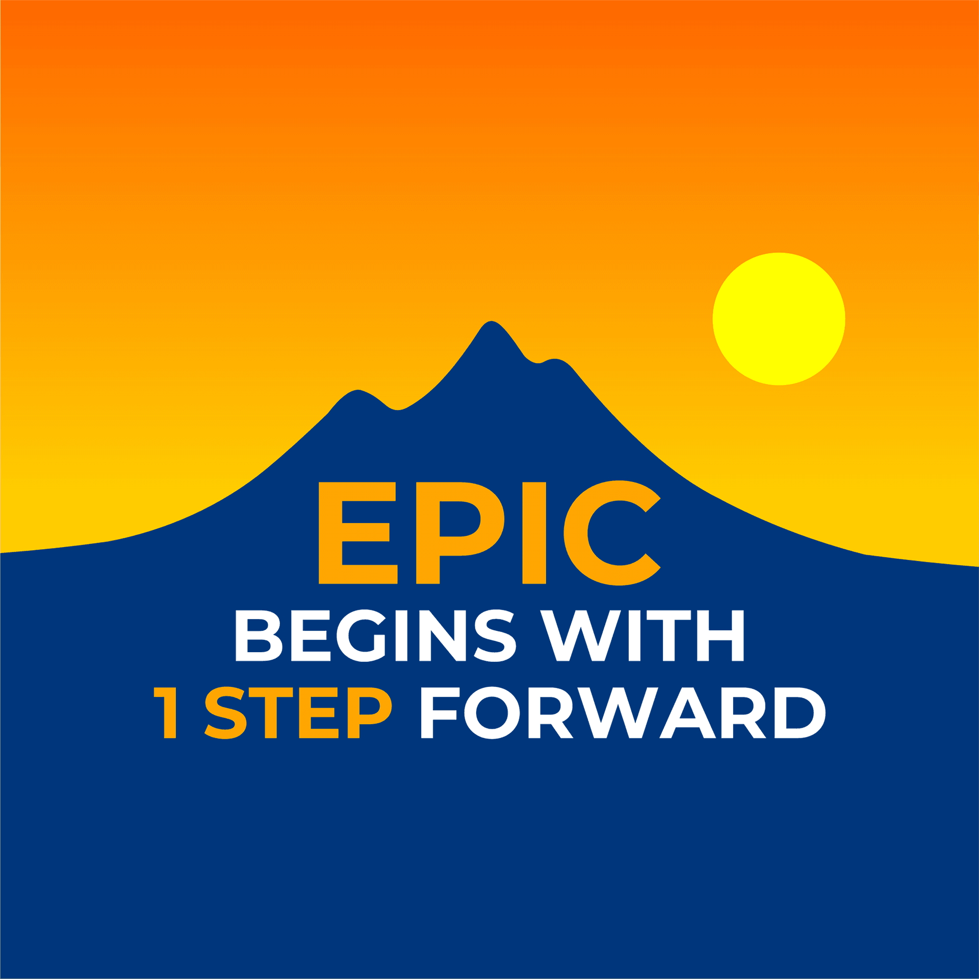 EPIC Begins With 1 Step Forward cover
