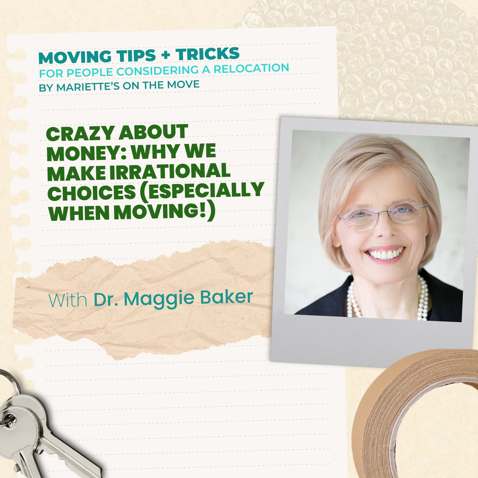 Crazy About Money: Why We Make Irrational Choices (Especially When Moving!) - Moving For Smarties cover
