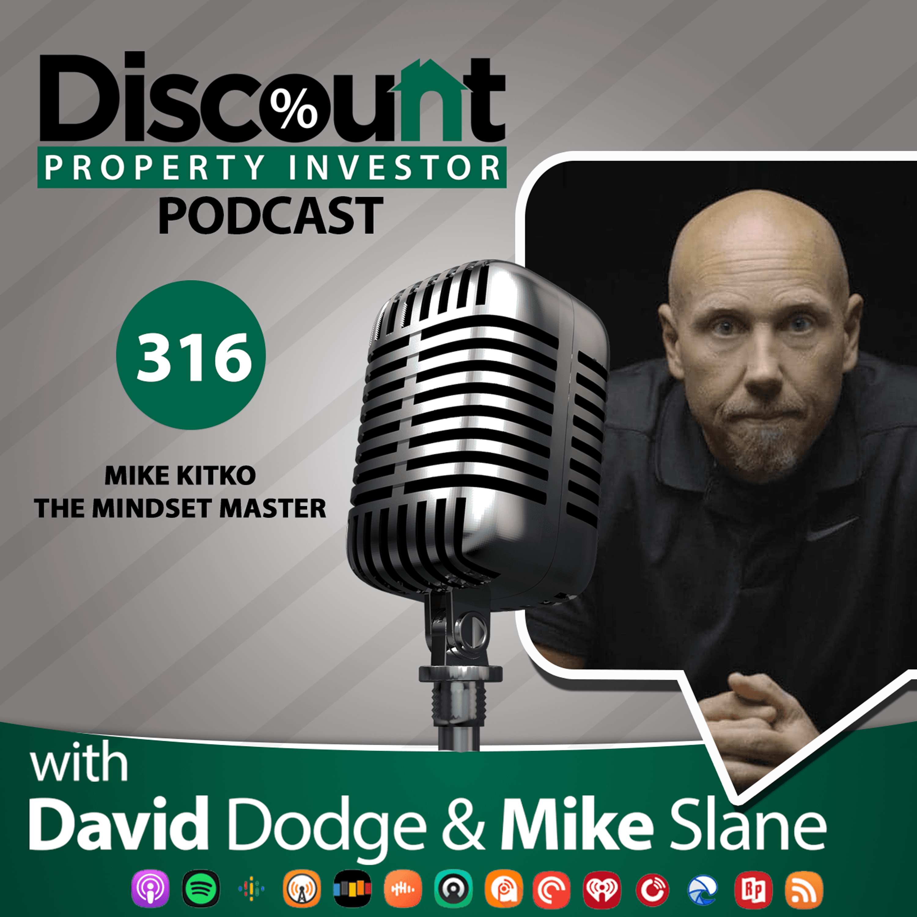Episode 316: Mike Kitko The Mindset Master - Discount Property Investor Podcast cover
