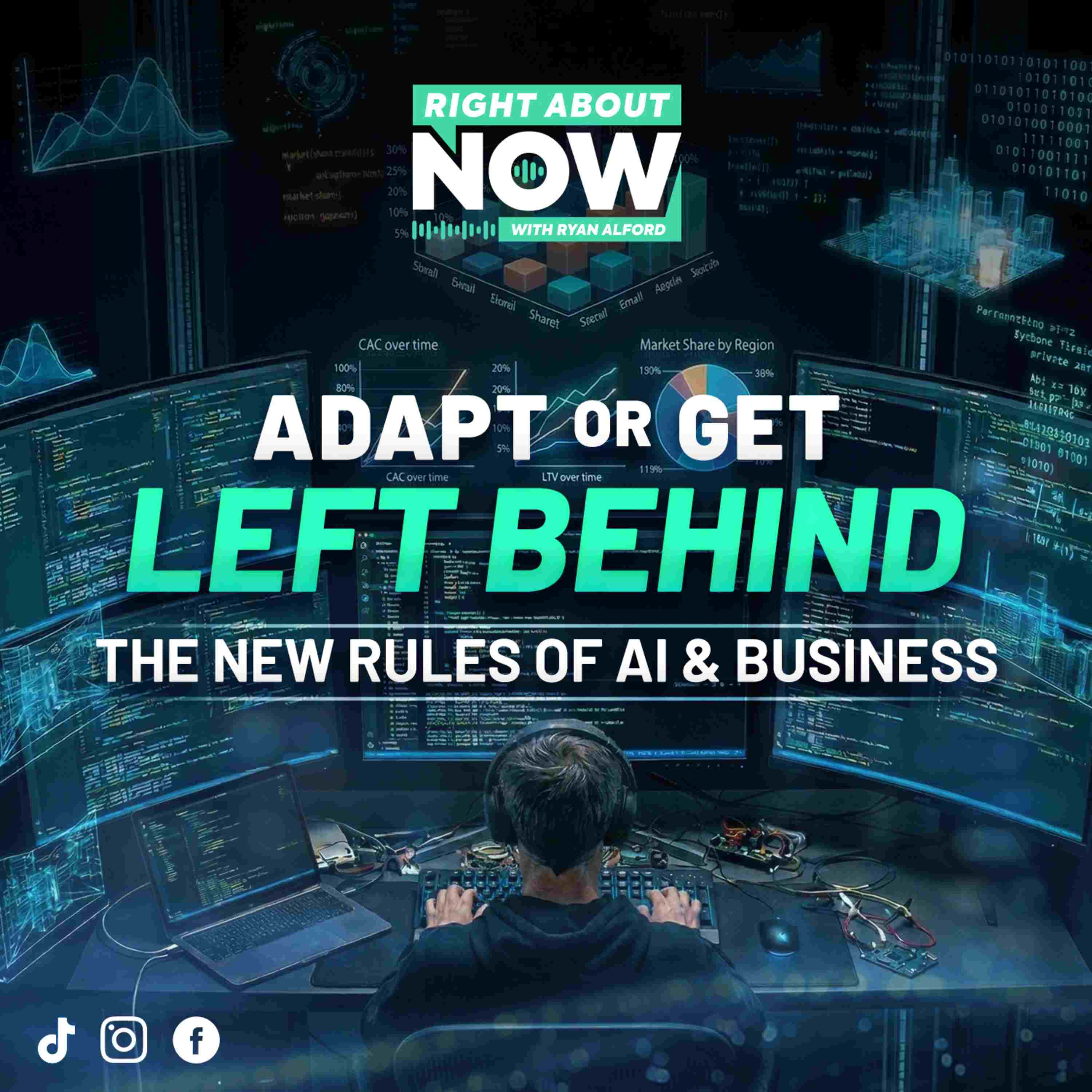 Adapt or Get Left Behind: The New Rules of AI & Business - Right About Now - Legendary Business Advice cover