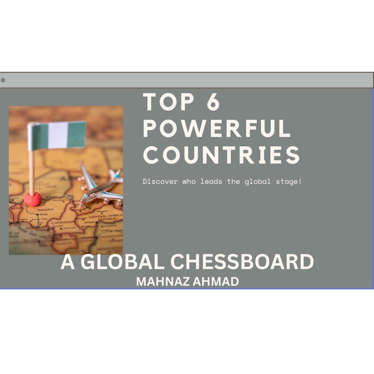 Episode 35 The global chessboard - Mahnaz Ahmad’s Podcast cover