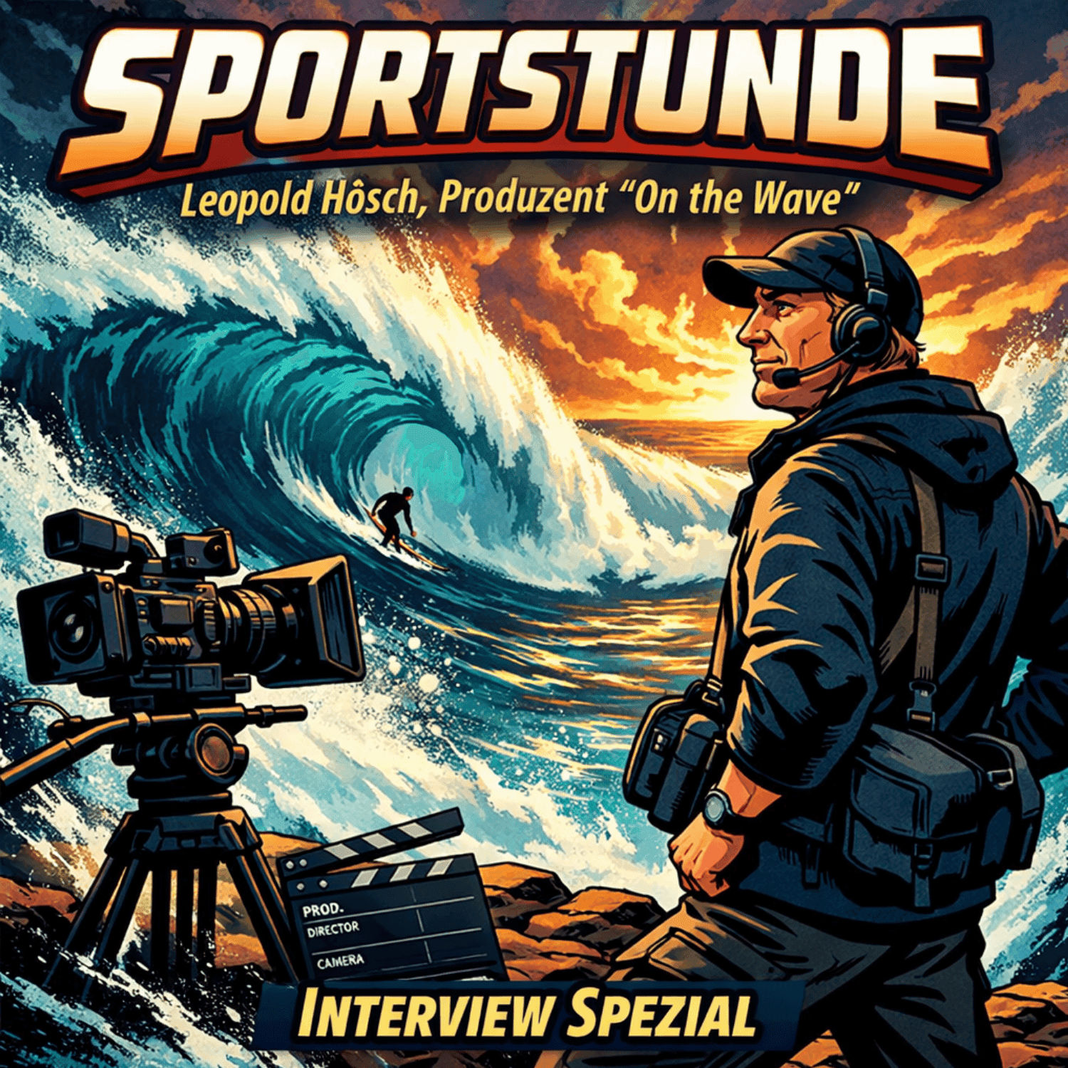 On The Wave – Hinter den Kulissen eines außergewöhnlichen Surffilms — Sportstunde - Interviews mit den wichtigsten Protagonisten des deutschen Sports cover