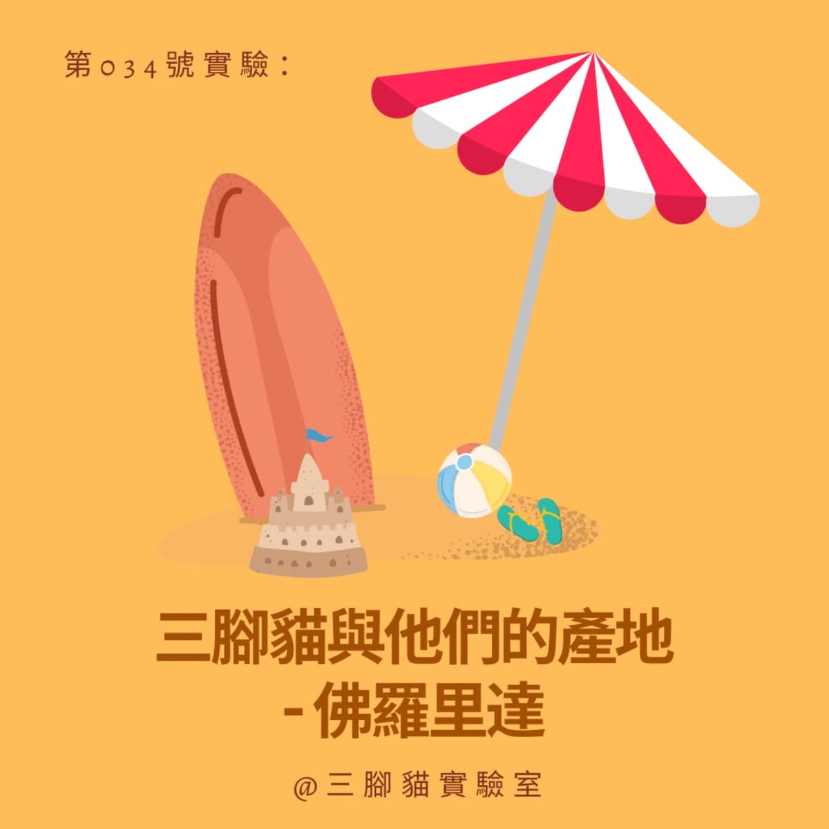 第 034 號實驗：三腳貓與他們的產地 - 佛羅里達 - 三腳貓實驗室 Tripod Cat's Great Adventure cover