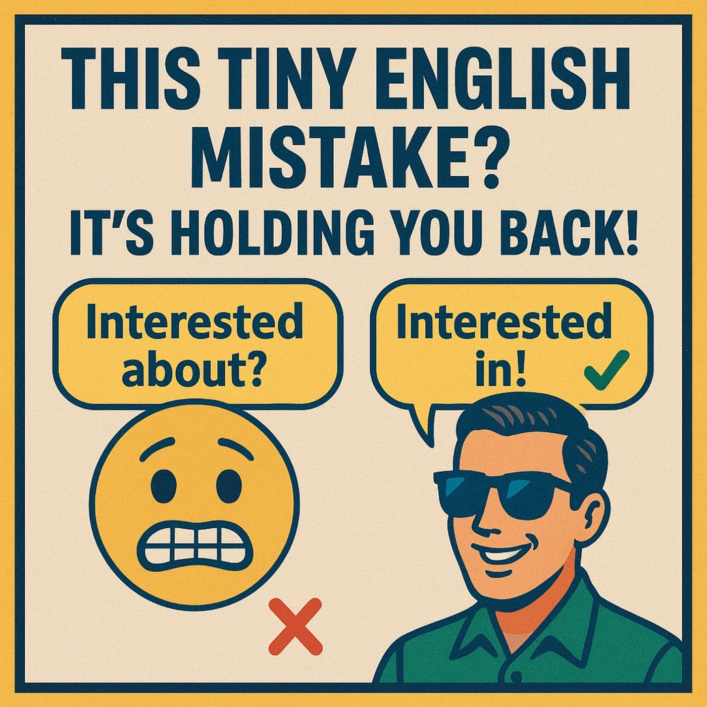 Stop Saying “Interested About”! Native Speakers Don’t Say This ❌ - English Can Be Chill｜Learn English Podcast cover