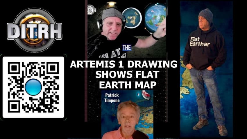 [DITRH SHORTS] Artemis 1 Drawing Shows Flat Earth Map - Patrick Timpone - OneRadioNetwork - Flat Earth Interviews cover