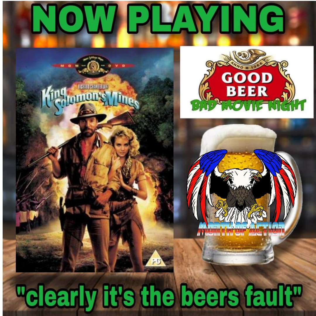 EP098 – King Solomon’s Mines – (1985) - Good Beer Bad Movie Night cover
