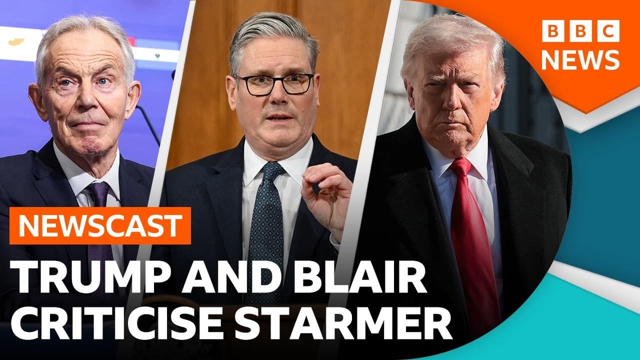 Donald Trump and Tony Blair weigh in on UK's Iran response | BBC Newscast — BBC News cover