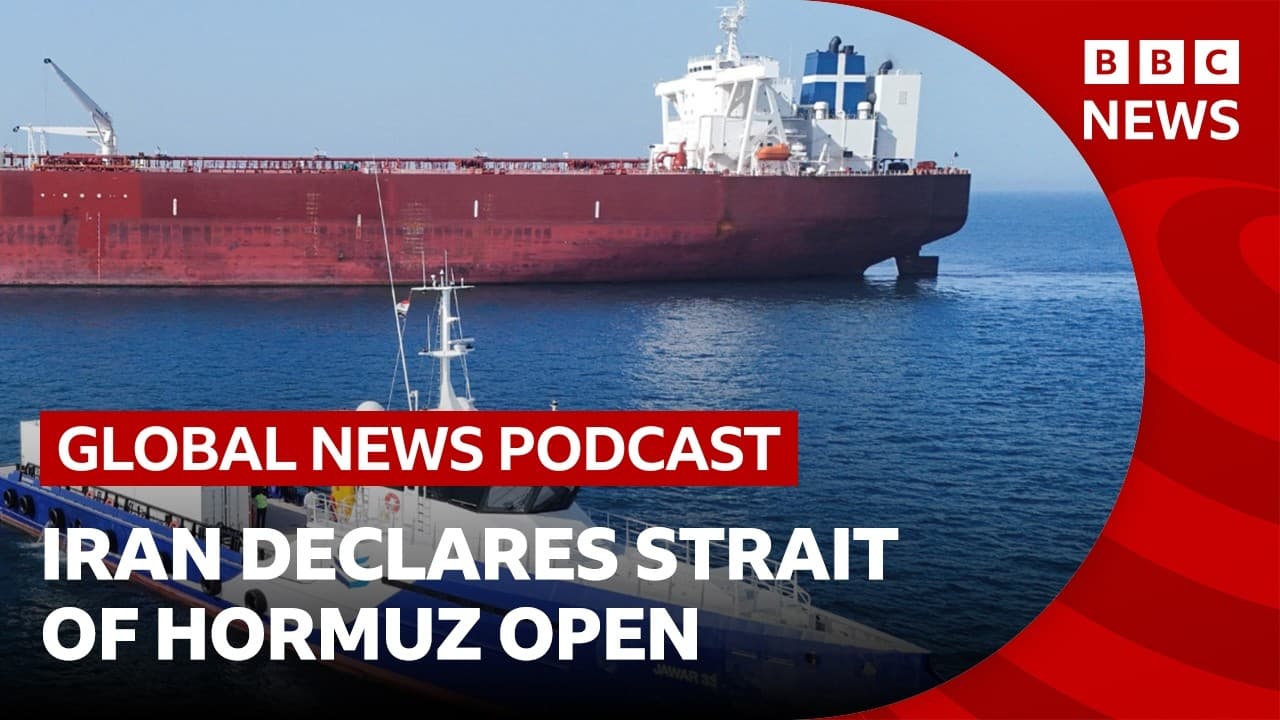 Could 'opening' Strait of Hormuz boost Iran peace talks? | Global News Podcast - BBC News cover