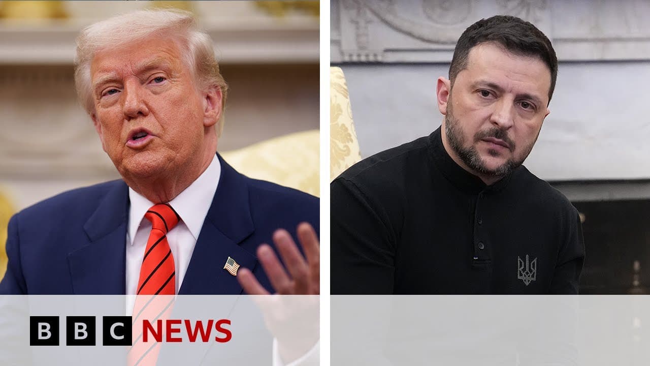 Donald Trump suggests US could run Ukraine's nuclear power plants | BBC News - BBC News cover