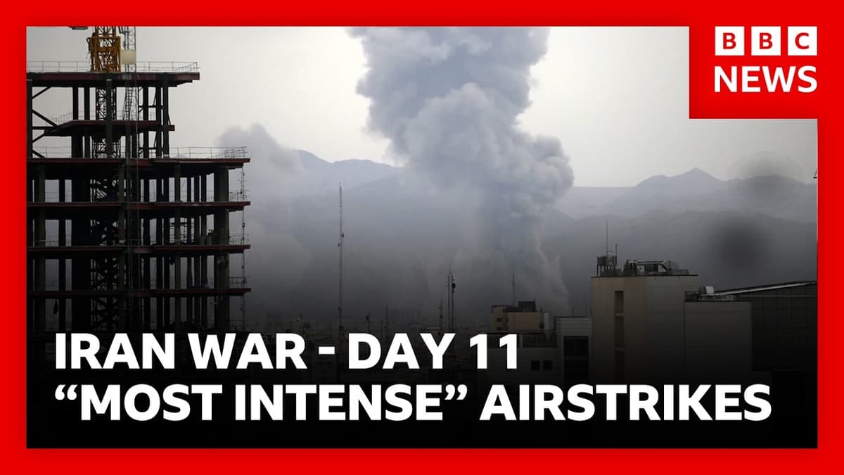 US unleashes “most intense” onslaught on Iran since start of war | BBC News - BBC News cover