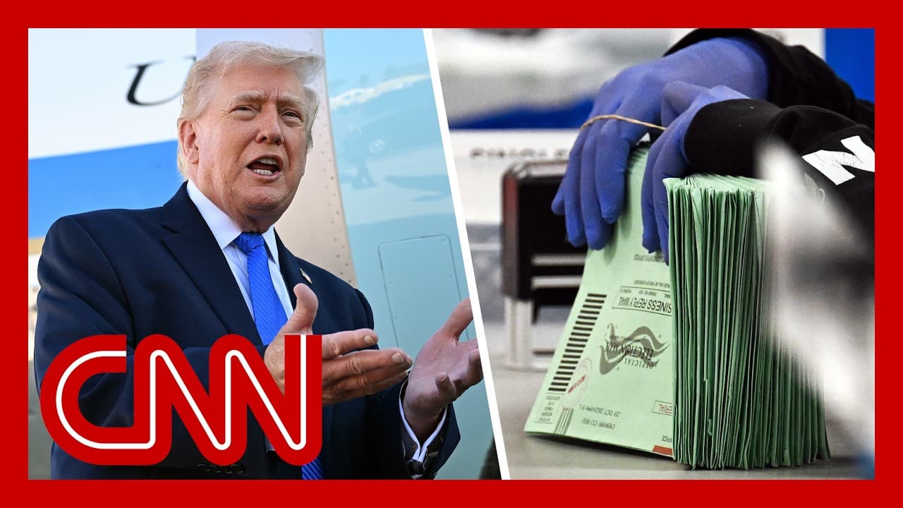 Trump calls vote-by-mail 'cheating' after voting by mail in FL election - CNN cover