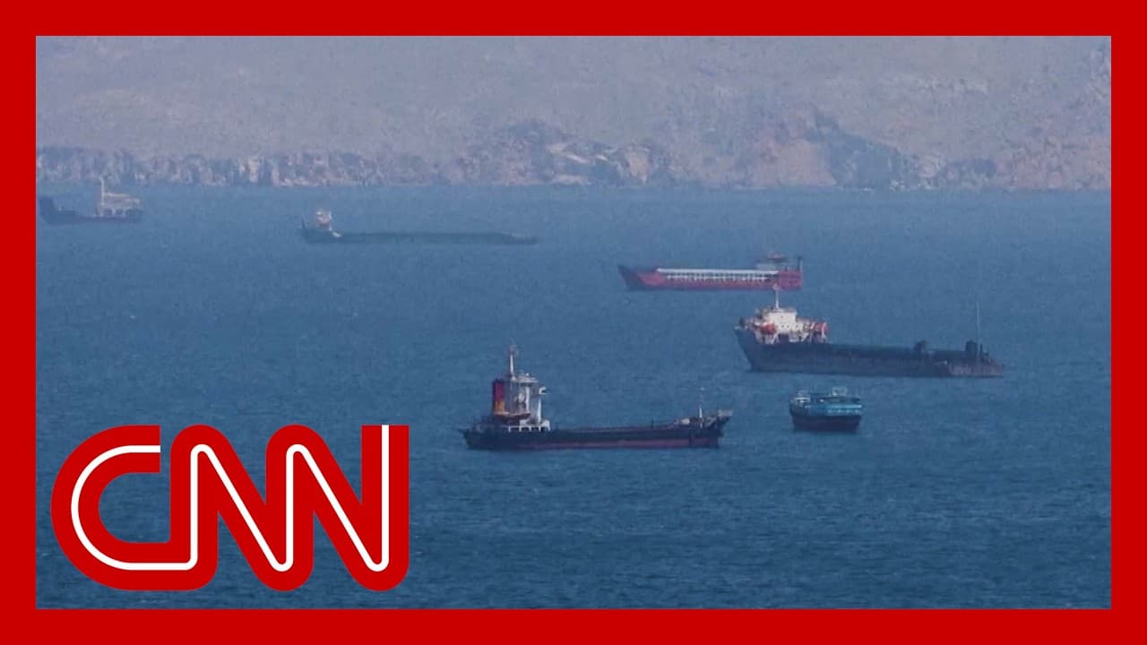 Iran fires on tanker & container ship; Hormuz closed again - CNN cover