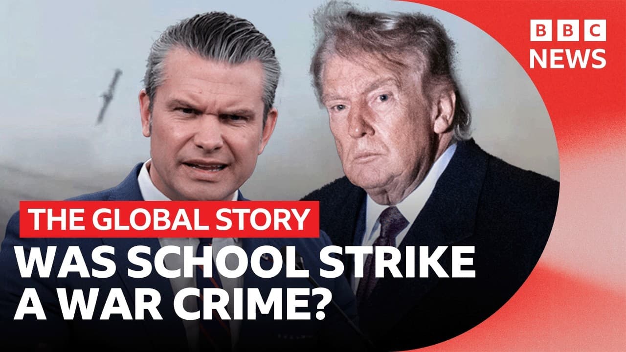 Was the strike on a primary school in Iran a war crime? | The Global Story — BBC News cover