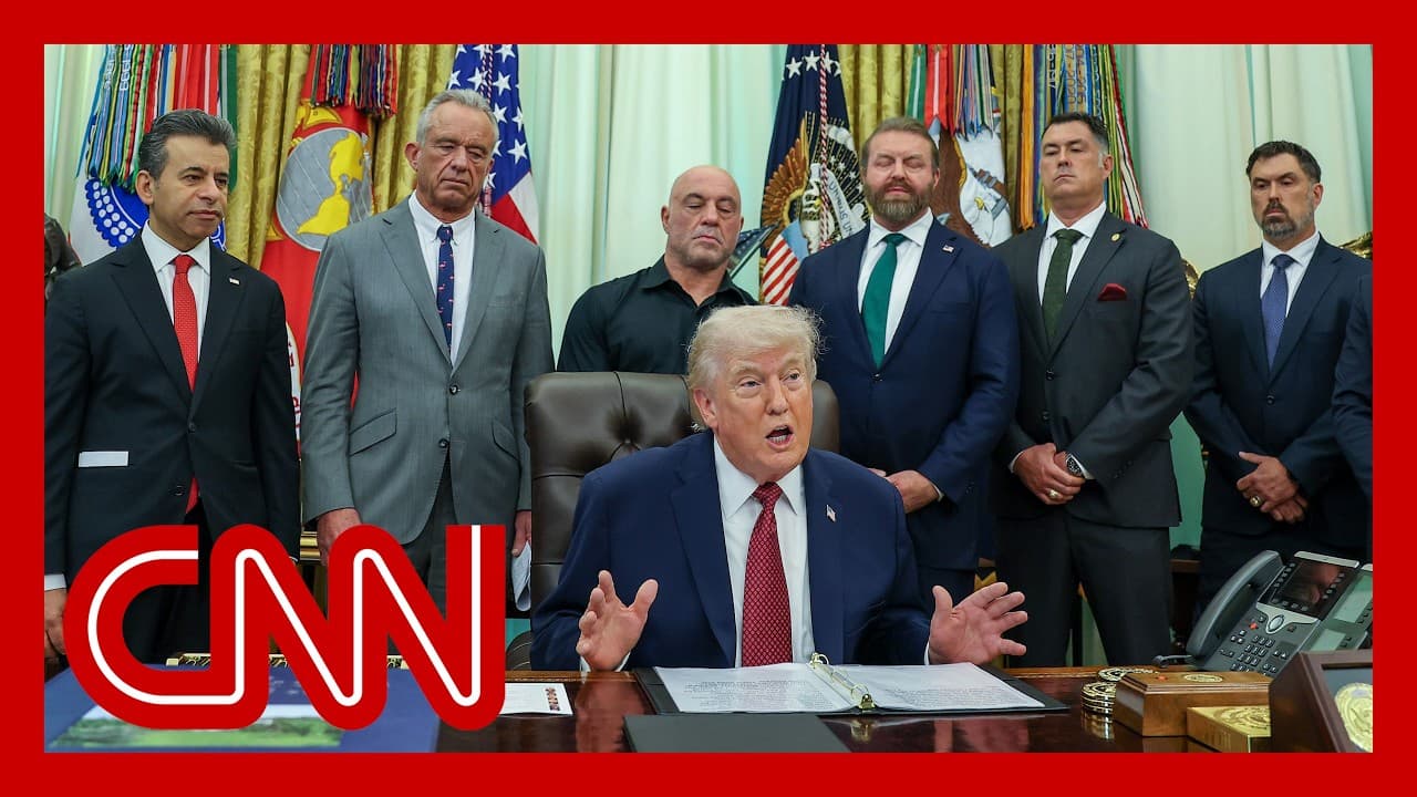 Trump signs executive order - CNN cover