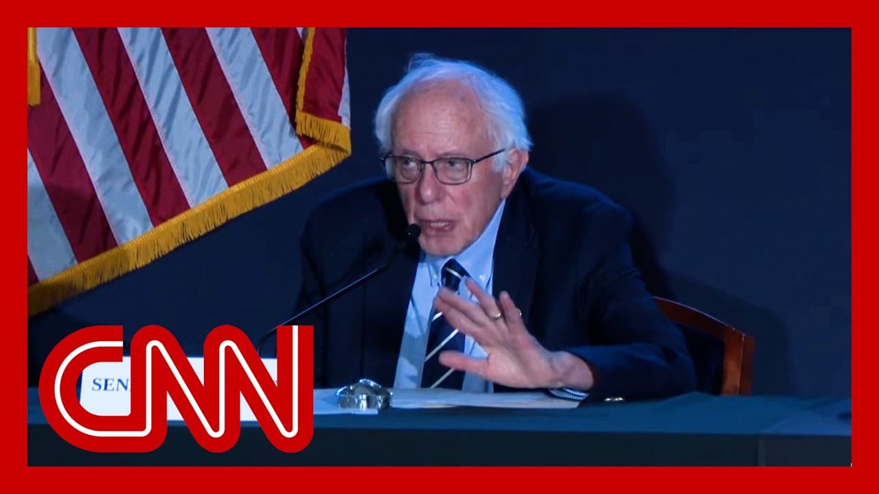 Live: Sen. Sanders joins top US & Chinese scientists on AI's risks - CNN cover