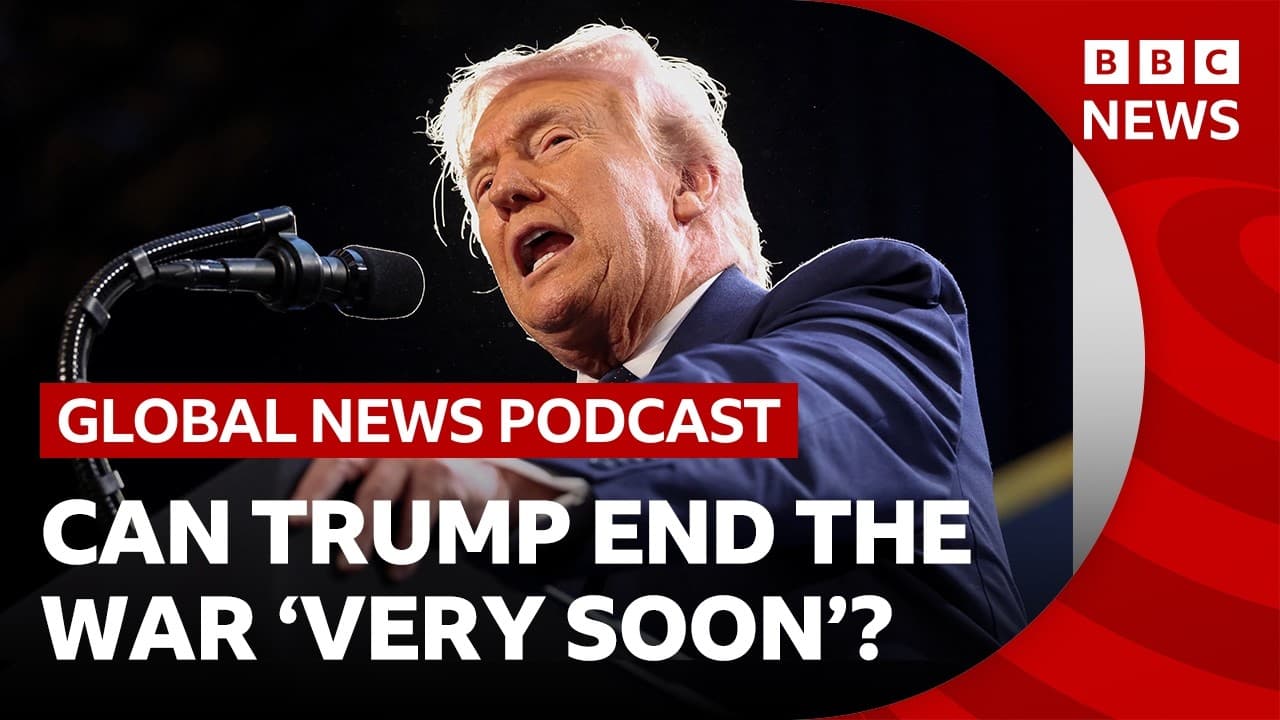 Can Trump end the war 'very soon'? | BBC News - BBC News cover