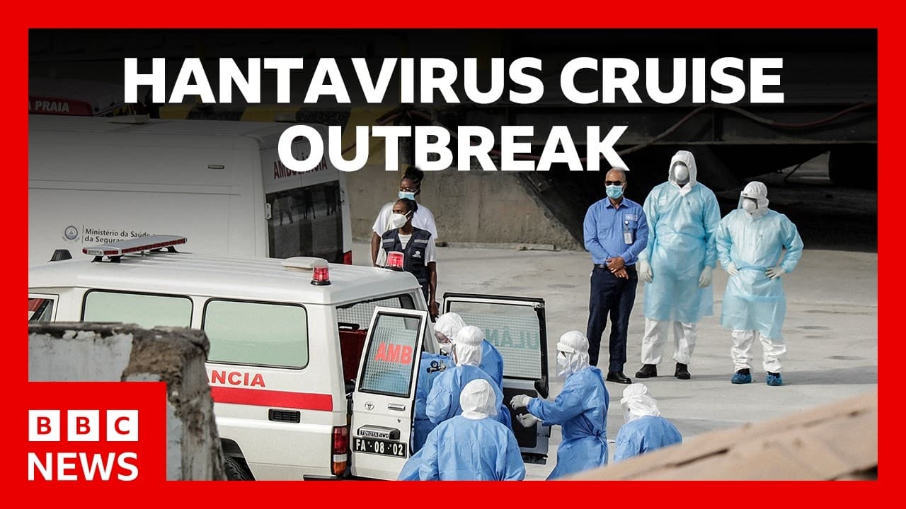 Hantavirus-hit cruise ship leaves Cape Verde after three evacuated | BBC News — BBC News cover