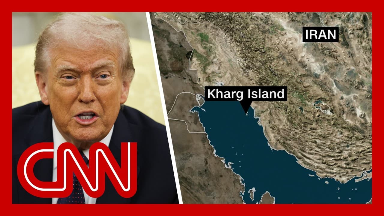Trump says Iran's Kharg Island bombed; US deploying up to 2,500 to Mideast - CNN cover
