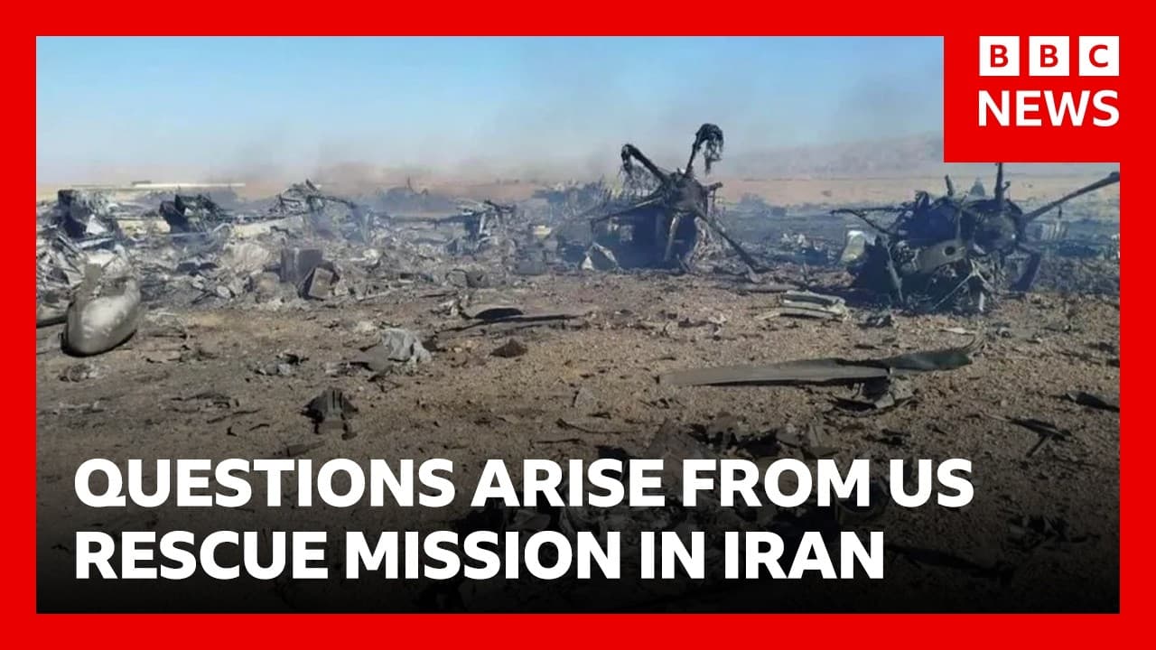Was a secret US mission behind the F-15E jet downed in Iran? | The Security Brief — BBC News cover