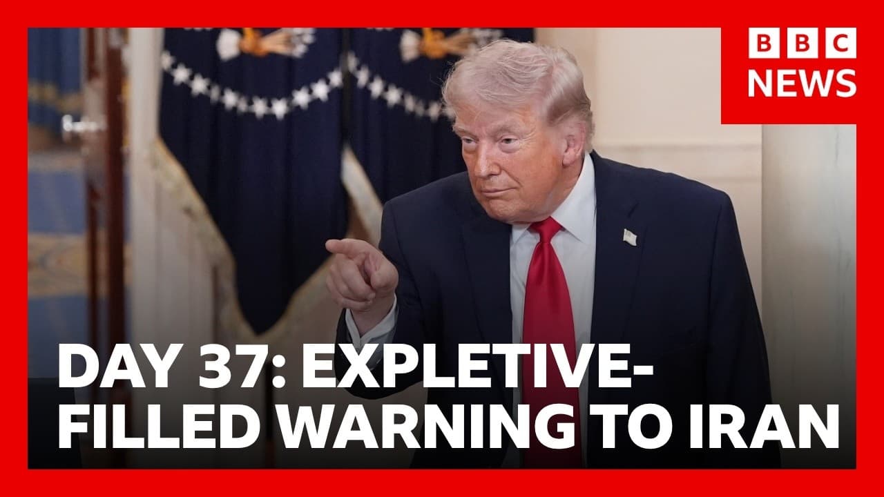 Trump issues a new warning hours after a second US airman is rescued from inside Iran | BBC News - BBC News cover