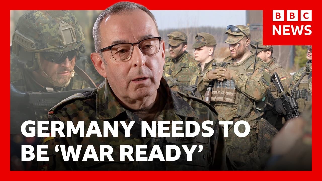Top German soldier warns Russia threat is more urgent than ever | BBC News — BBC News cover