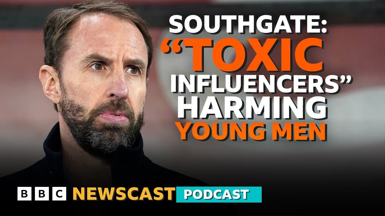 Sir Gareth Southgate on the 'crisis' facing young men and what to do about it? | BBC Newscast — BBC News cover