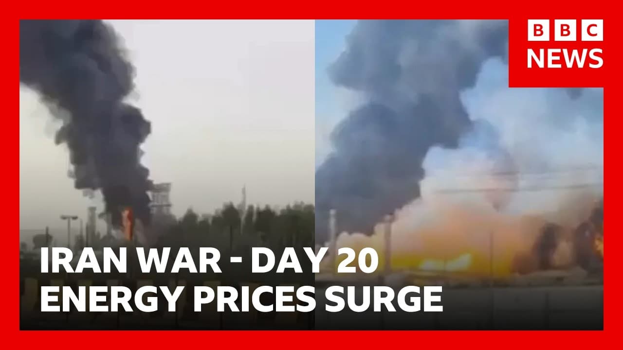 US-Israel war with Iran enters its 20th day | BBC News - BBC News cover