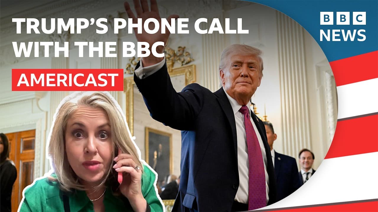 What happened when the BBC cold-called US President Donald Trump? | BBC Americast - BBC News cover