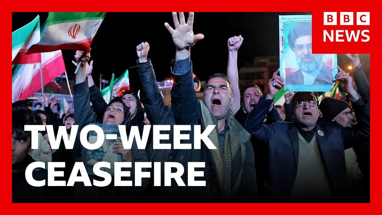 Iran and US agree conditional two-week ceasefire | BBC News - BBC News cover