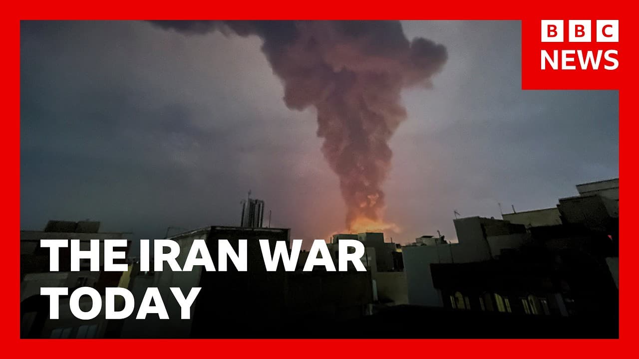 Iran continues attacks on Gulf states on day eight of war | BBC News — BBC News cover