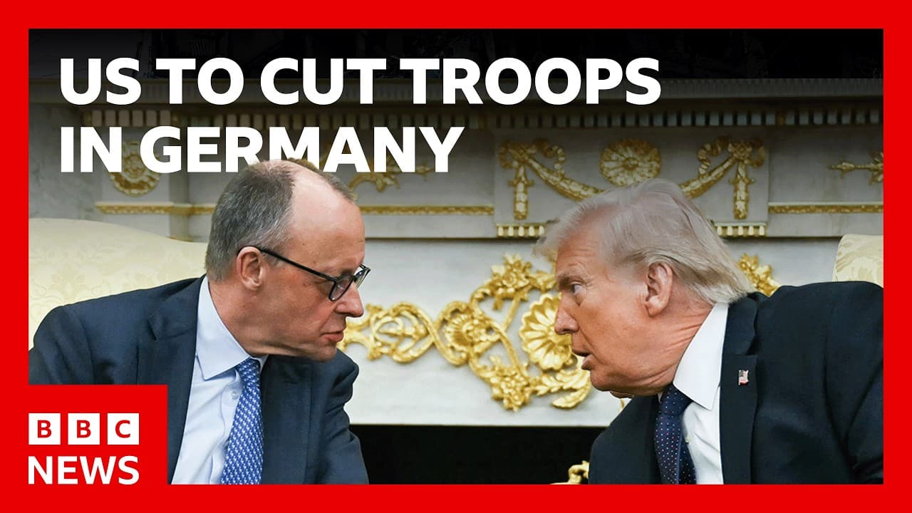 US to cut troop levels in Germany by 5,000 | BBC News - BBC News cover