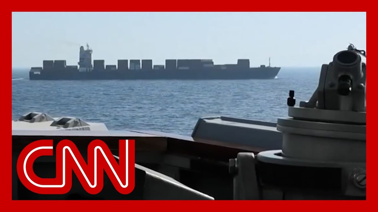 US fired on & seized Iranian-flagged ship in blockade standoff - CNN cover