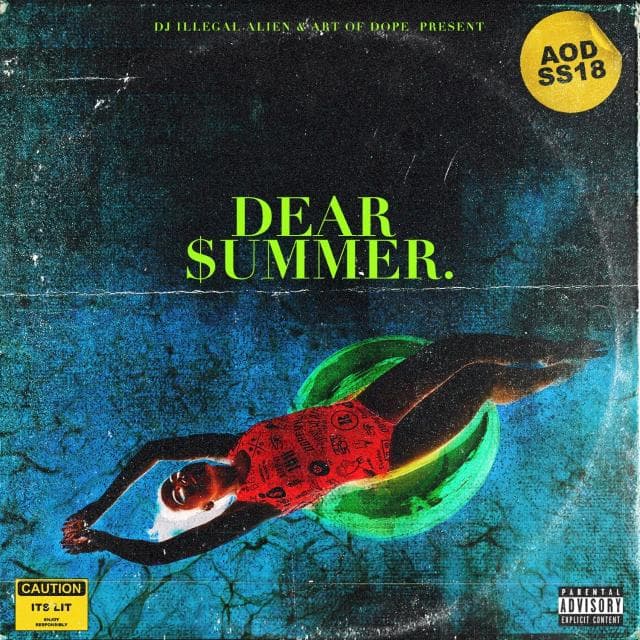 AOD x Alienonmar$ - DEAR SUMMER MIX - The Mars Mixshow cover