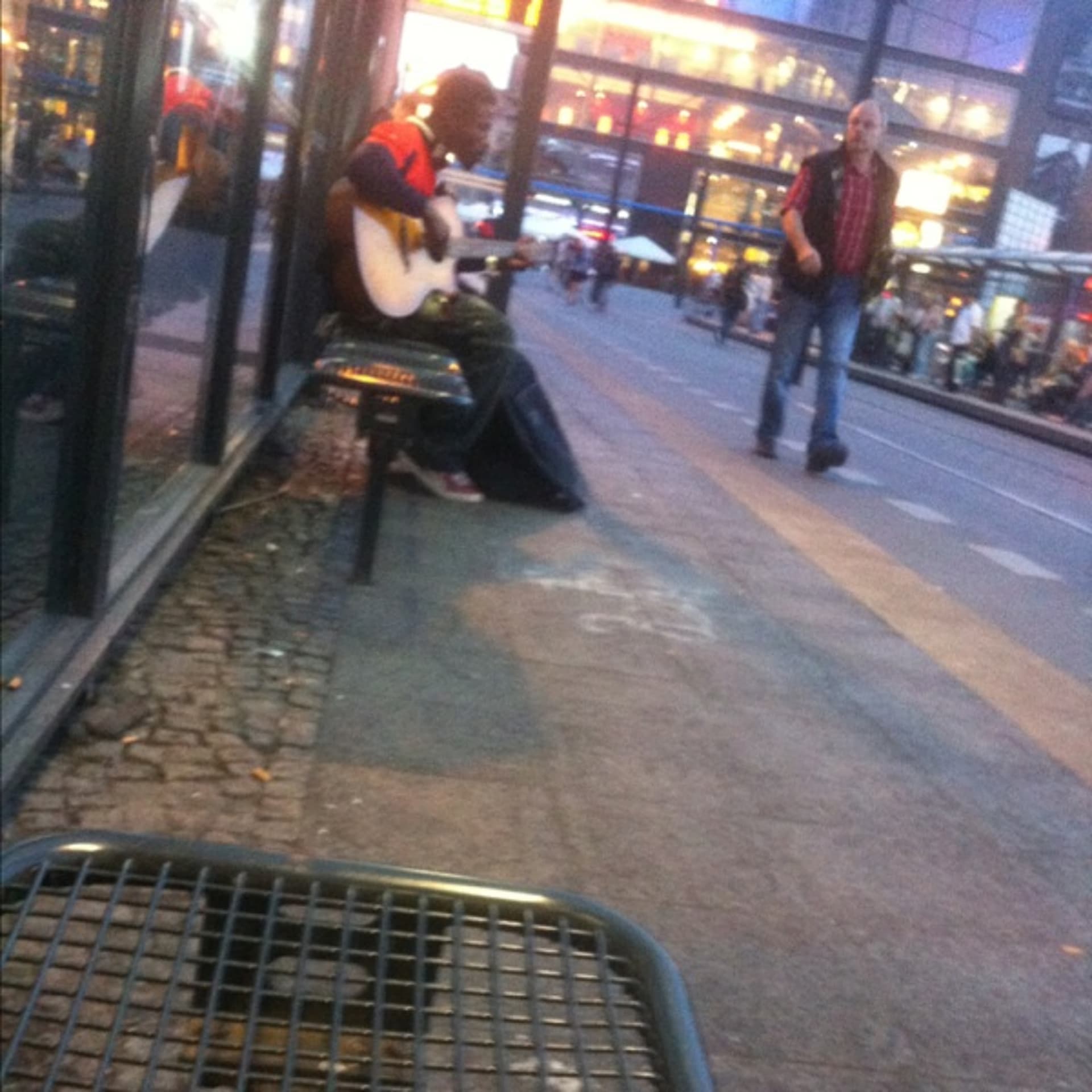 A really really terrible busker at S+U Alexanderplatz - Bougie cover