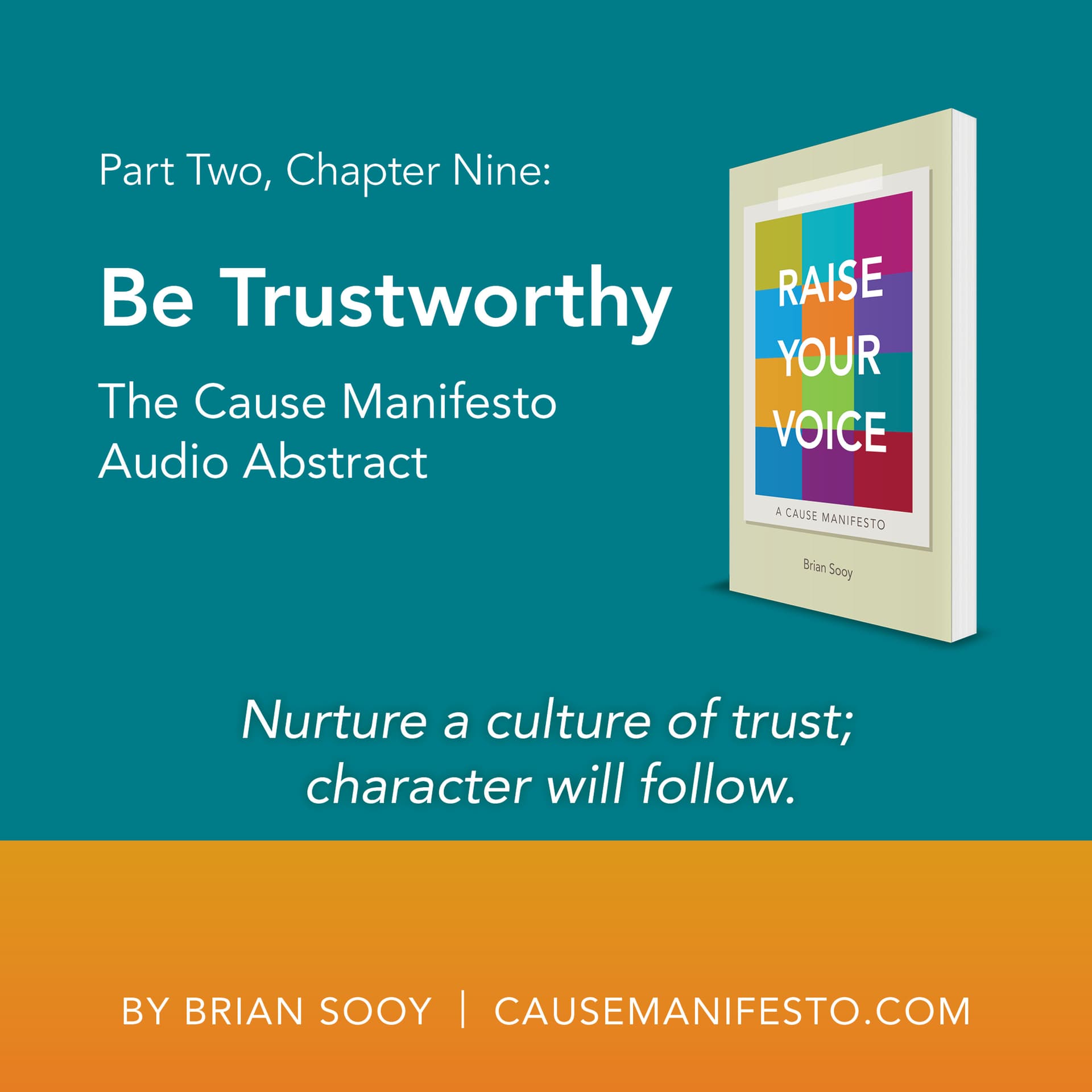 The Cause Manifesto: Be Trustworthy - Everybody Brands with Brian Sooy cover